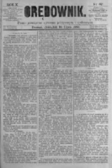 Orędownik: pismo poświęcone sprawom politycznym i sp&oacute;łecznym. 1880.07.22 R.10 nr87