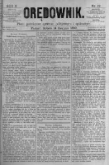 Orędownik: pismo poświęcone sprawom politycznym i sp&oacute;łecznym. 1880.08.14 R.10 nr97