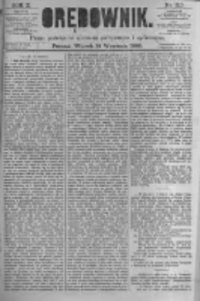 Orędownik: pismo poświęcone sprawom politycznym i spółecznym. 1880.09.14 R.10 nr110