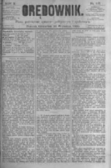 Orędownik: pismo poświęcone sprawom politycznym i spółecznym. 1880.09.30 R.10 nr117