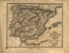 Karte der K&ouml;nigreiche Spanien und Portugal bearb. f&uuml;r den Gebrauch des geographischen Elementarunterrichts