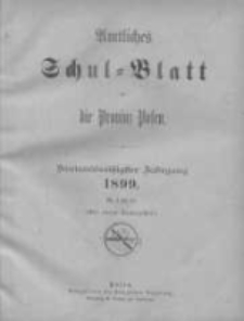 Amtliches Schul-Blatt für die Provinz Posen 1899.01.05 Jg.32 Nr1