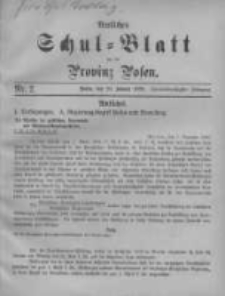 Amtliches Schul-Blatt f&uuml;r die Provinz Posen 1899.01.20 Jg.32 Nr2