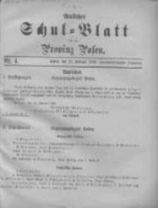 Amtliches Schul-Blatt f&uuml;r die Provinz Posen 1899.02.20 Jg.32 Nr4