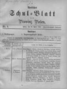 Amtliches Schul-Blatt für die Provinz Posen 1899.04.20 Jg.32 Nr8