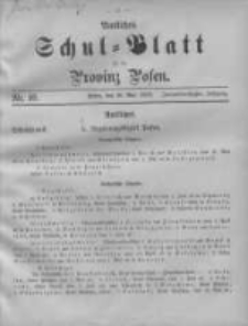 Amtliches Schul-Blatt für die Provinz Posen 1899.05.20 Jg.32 Nr10