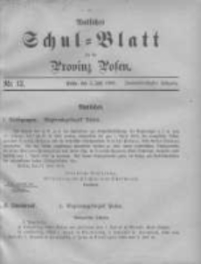 Amtliches Schul-Blatt für die Provinz Posen 1899.07.05 Jg.32 Nr13