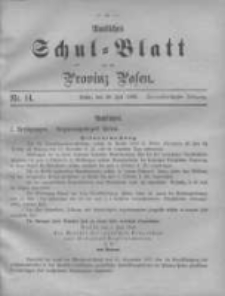 Amtliches Schul-Blatt für die Provinz Posen 1899.07.20 Jg.32 Nr14