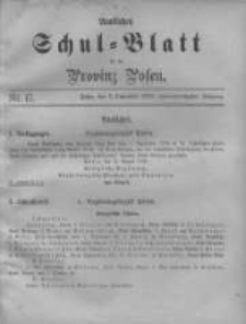 Amtliches Schul-Blatt für die Provinz Posen 1899.09.05 Jg.32 Nr17