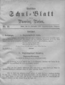 Amtliches Schul-Blatt für die Provinz Posen 1899.09.20 Jg.32 Nr18