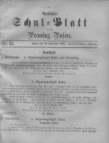 Amtliches Schul-Blatt für die Provinz Posen 1899.11.20 Jg.32 Nr22
