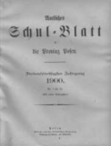 Amtliches Schul-Blatt für die Provinz Posen 1900.01.05 Jg.33 Nr1