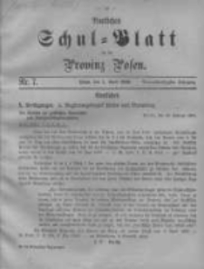 Amtliches Schul-Blatt für die Provinz Posen 1900.04.05 Jg.33 Nr7