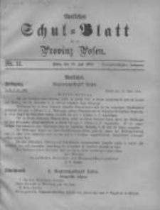 Amtliches Schul-Blatt für die Provinz Posen 1900.07.20 Jg.33 Nr14