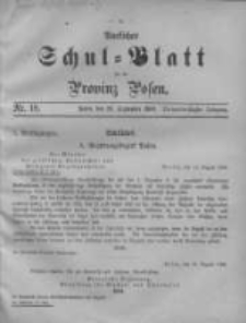 Amtliches Schul-Blatt für die Provinz Posen 1900.09.20 Jg.33 Nr18