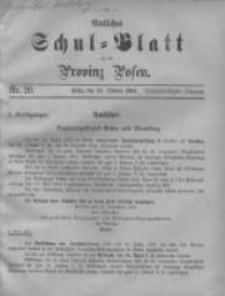 Amtliches Schul-Blatt für die Provinz Posen 1900.10.20 Jg.33 Nr20