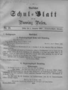 Amtliches Schul-Blatt für die Provinz Posen 1900.11.05 Jg.33 Nr21