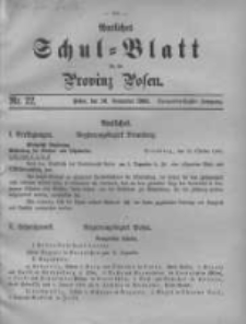 Amtliches Schul-Blatt für die Provinz Posen 1900.11.20 Jg.33 Nr22