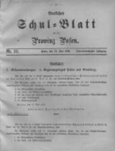 Amtliches Schul-Blatt für die Provinz Posen 1901.05.18 Jg.34 Nr10