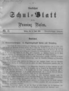 Amtliches Schul-Blatt für die Provinz Posen 1901.06.05 Jg.34 Nr11