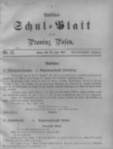 Amtliches Schul-Blatt für die Provinz Posen 1901.06.20 Jg.34 Nr12