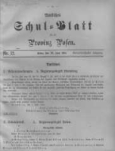 Amtliches Schul-Blatt f&uuml;r die Provinz Posen 1901.06.20 Jg.34 Nr12