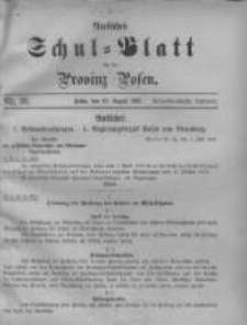 Amtliches Schul-Blatt für die Provinz Posen 1901.08.20 Jg.34 Nr16