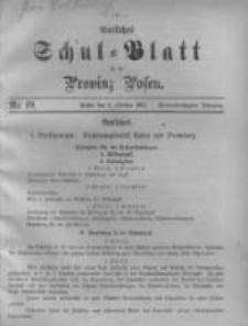 Amtliches Schul-Blatt für die Provinz Posen 1901.10.05 Jg.34 Nr19