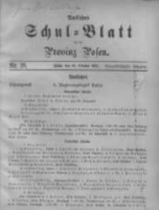 Amtliches Schul-Blatt für die Provinz Posen 1901.10.20 Jg.34 Nr20