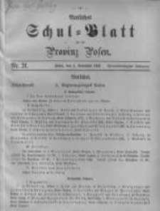 Amtliches Schul-Blatt f&uuml;r die Provinz Posen 1901.11.05 Jg.34 Nr21