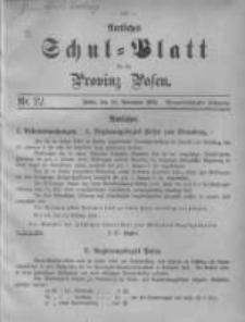 Amtliches Schul-Blatt f&uuml;r die Provinz Posen 1901.11.20 Jg.34 Nr22