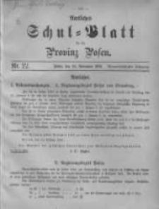 Amtliches Schul-Blatt für die Provinz Posen 1901.11.20 Jg.34 Nr22