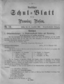 Amtliches Schul-Blatt f&uuml;r die Provinz Posen 1901.12.20 Jg.34 Nr24