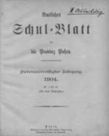 Amtliches Schul-Blatt f&uuml;r die Provinz Posen 1904.01.05 Jg.37 Nr1
