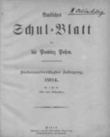 Amtliches Schul-Blatt für die Provinz Posen 1904.01.05 Jg.37 Nr1