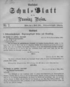 Amtliches Schul-Blatt f&uuml;r die Provinz Posen 1904.04.05 Jg.37 Nr7
