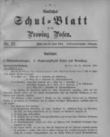 Amtliches Schul-Blatt f&uuml;r die Provinz Posen 1904.06.20 Jg.37 Nr12