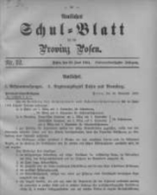Amtliches Schul-Blatt für die Provinz Posen 1904.06.20 Jg.37 Nr12
