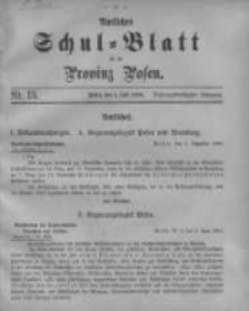 Amtliches Schul-Blatt f&uuml;r die Provinz Posen 1904.07.01 Jg.37 Nr13