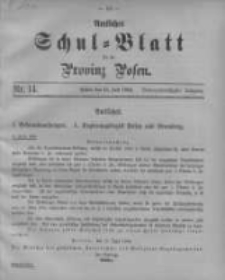 Amtliches Schul-Blatt f&uuml;r die Provinz Posen 1904.07.15 Jg.37 Nr14