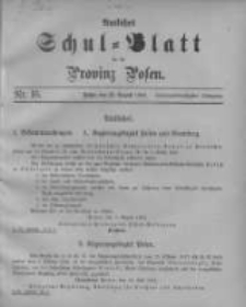 Amtliches Schul-Blatt f&uuml;r die Provinz Posen 1904.08.20 Jg.37 Nr16