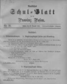 Amtliches Schul-Blatt für die Provinz Posen 1904.08.20 Jg.37 Nr16