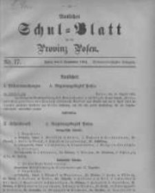Amtliches Schul-Blatt für die Provinz Posen 1904.09.05 Jg.37 Nr17