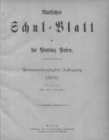 Amtliches Schul-Blatt f&uuml;r die Provinz Posen 1906.01.05 Jg.39 Nr1