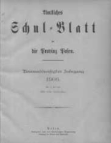 Amtliches Schul-Blatt für die Provinz Posen 1906.01.05 Jg.39 Nr1