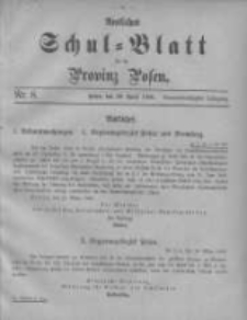 Amtliches Schul-Blatt für die Provinz Posen 1906.04.20 Jg.39 Nr8