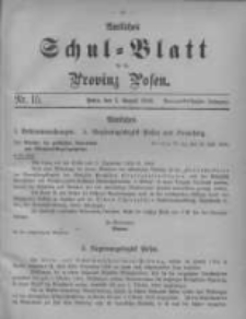 Amtliches Schul-Blatt für die Provinz Posen 1906.08.05 Jg.39 Nr15