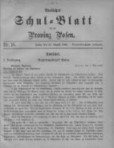 Amtliches Schul-Blatt für die Provinz Posen 1906.08.20 Jg.39 Nr16