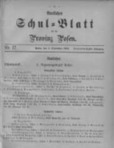 Amtliches Schul-Blatt für die Provinz Posen 1906.09.05 Jg.39 Nr17