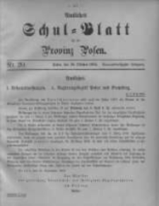 Amtliches Schul-Blatt für die Provinz Posen 1906.10.20 Jg.39 Nr20